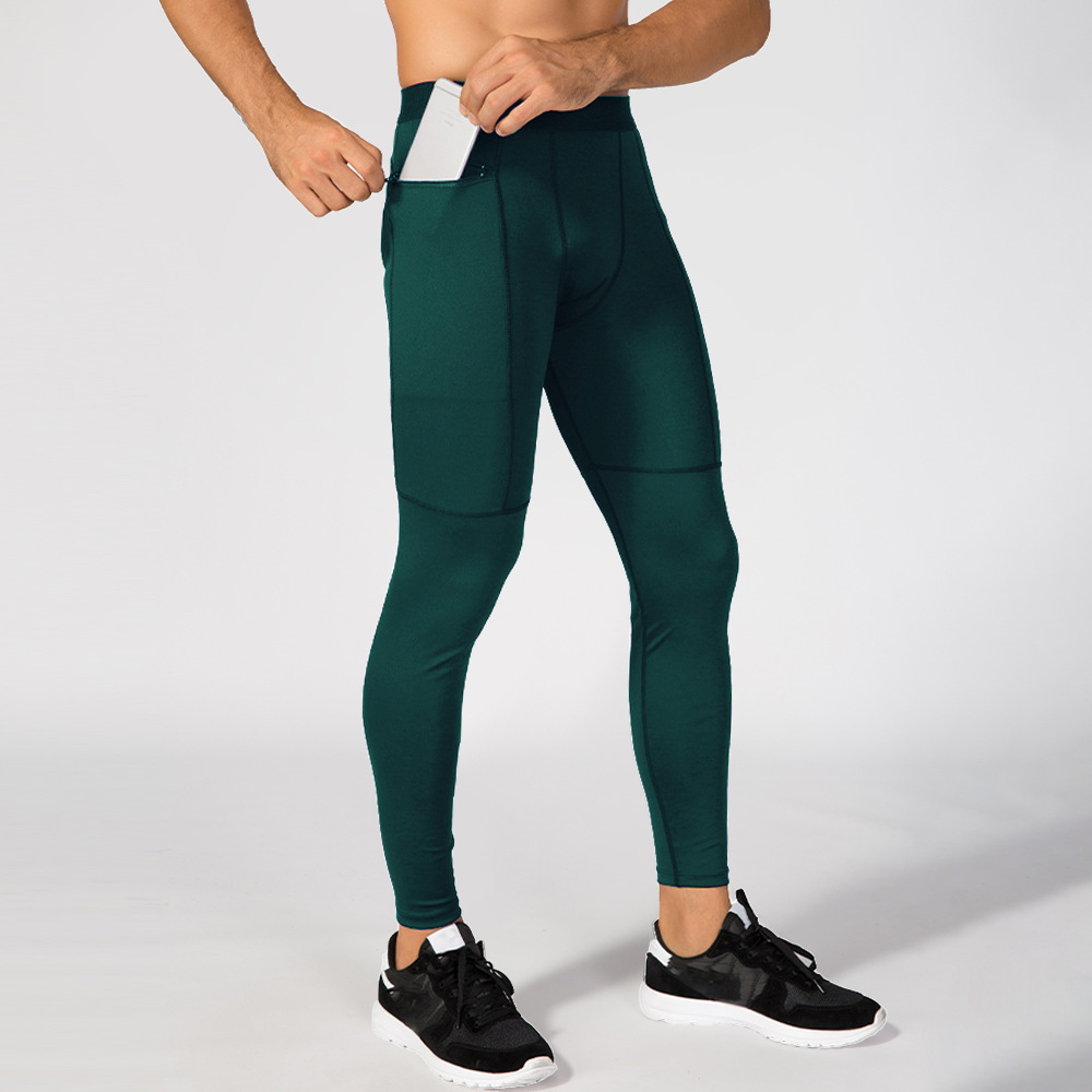 Crossfit Victory - ผู้ชายวิ่ง Tights การบีบอัดกางเกงกีฬาการฝึกอบรมบาสเกตบอลกางเกงขายาว Crossfit GYM Tights
