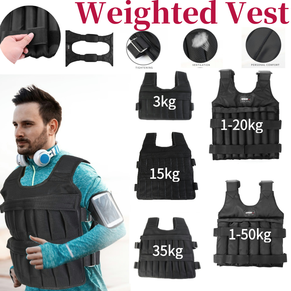 เสื้อแจ็คเก็ตออกกำลังกายแบบปรั - Crossfit Weight Vest บทวิจารณ์และราคา