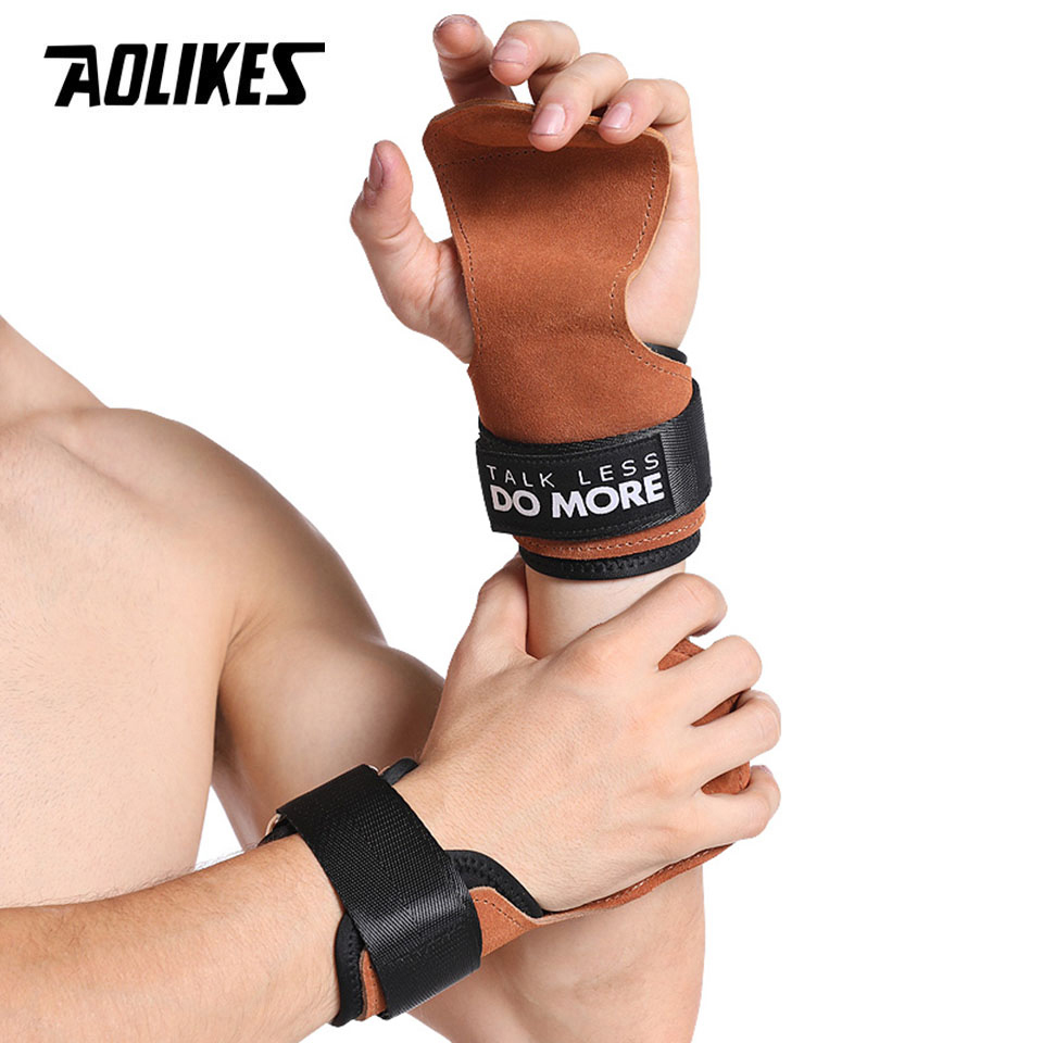 AOLIKES ถุงมือเล่นยิมหนังวัว,  - Crossfit Workout With Equipment บทวิจารณ์และราคา