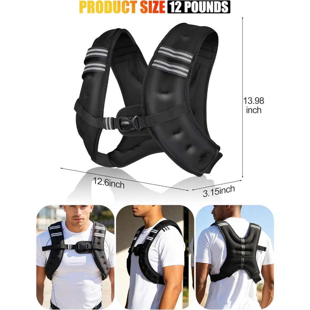 เสื้อกั๊กถ่วงน้ำหนักสำหรับออกก - Crossfit Weight Vest บทวิจารณ์และราคา