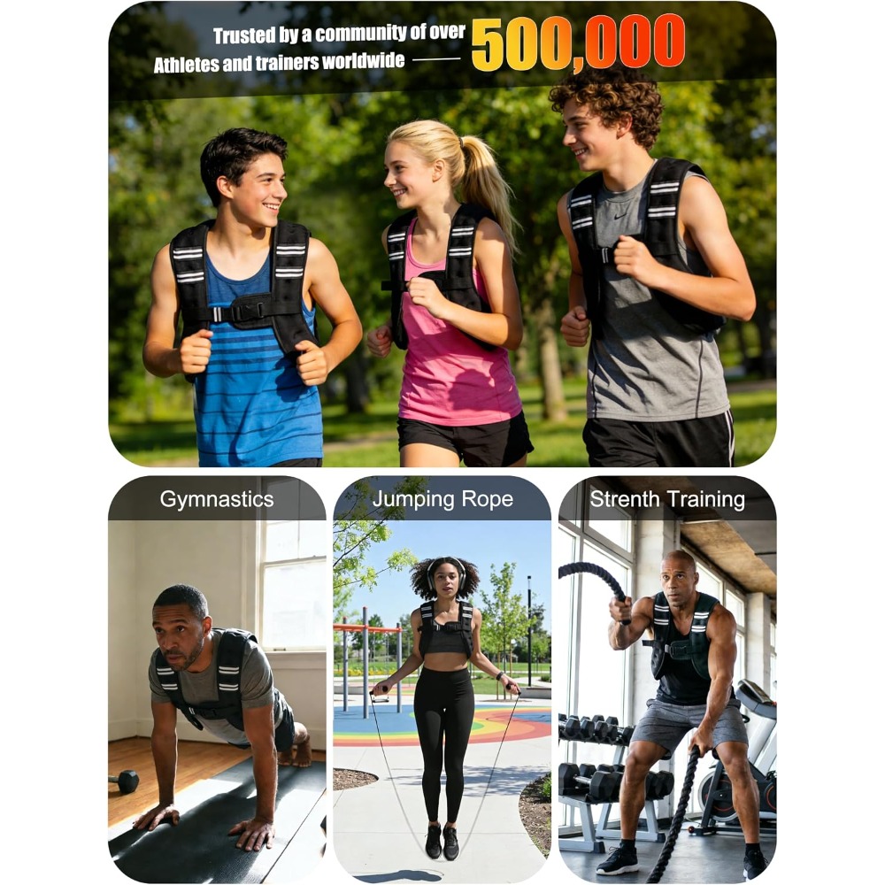 เสื้อกั๊กถ่วงน้ำหนักสำหรับออกก - Crossfit Weight Vest บทวิจารณ์และราคา